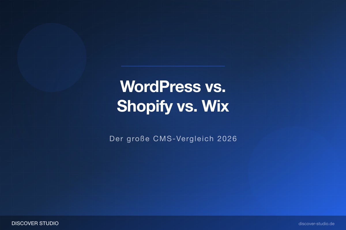 WordPress vs Shopify vs Wix CMS Vergleich 2026