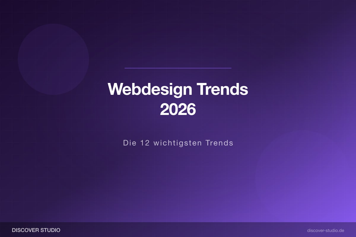 Webdesign Trends 2026 moderne Websites
